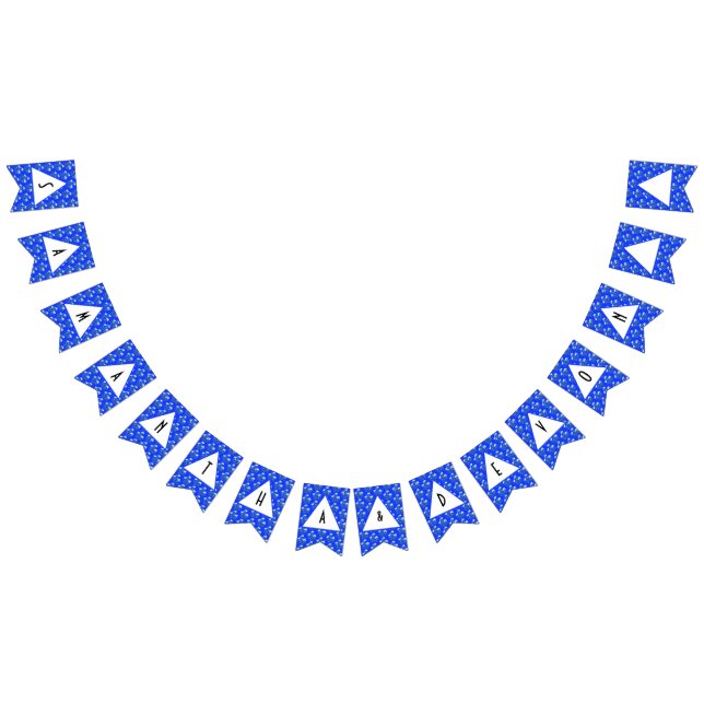 Blue Crocus Bröllop Vimplar (Alla)