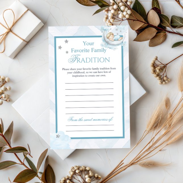 Blue Crown Family Tradition Baby Shower Advice (Skapare uppladdad)