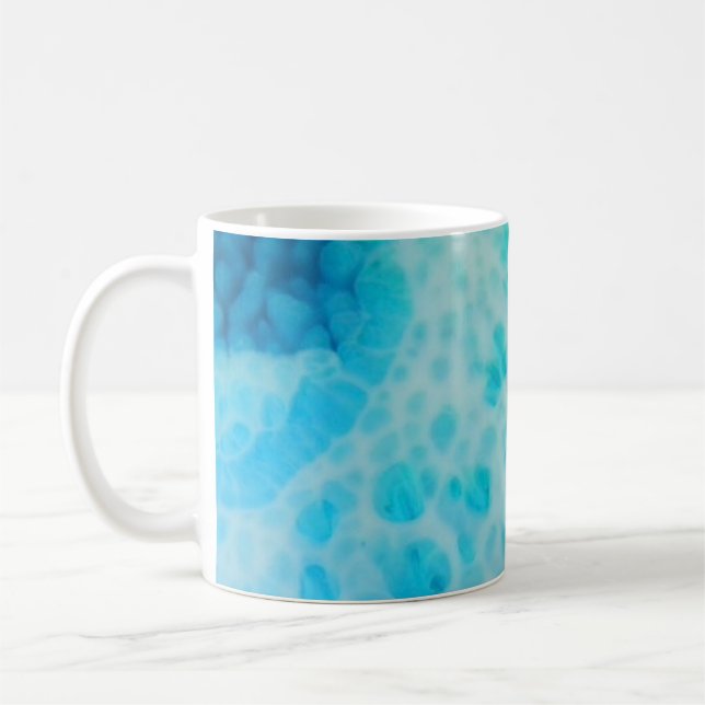 Blue Crush - Abstract Coastal Artwork  Kaffemugg (Vänster)