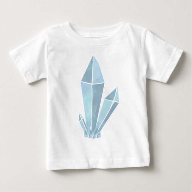 Blue Crystal Cluster One Biet Bodykostym T-shirt (Framsida)