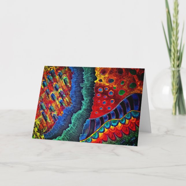 "Blue Crystal"-kort för abstrakt Kort (Framsida)