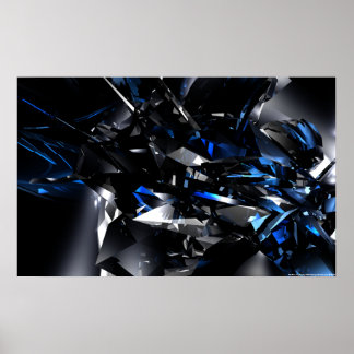 Blue Crystal Poster