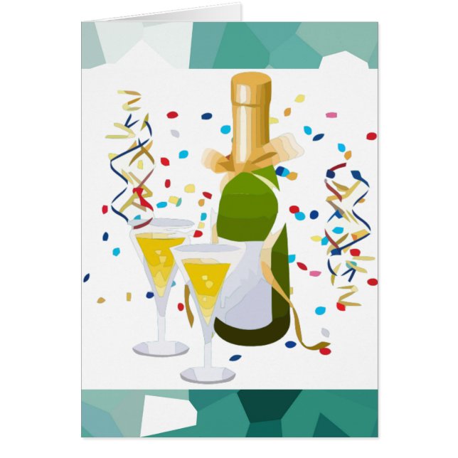 Blue Crystals Hälsningskort (Framsidan)