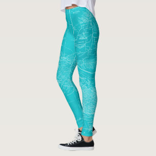 Blue Cuba Karta Leggings