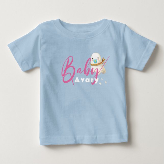 Blue Cute Baby Ghost Nappar Scarf Boo T Shirt (Framsida)