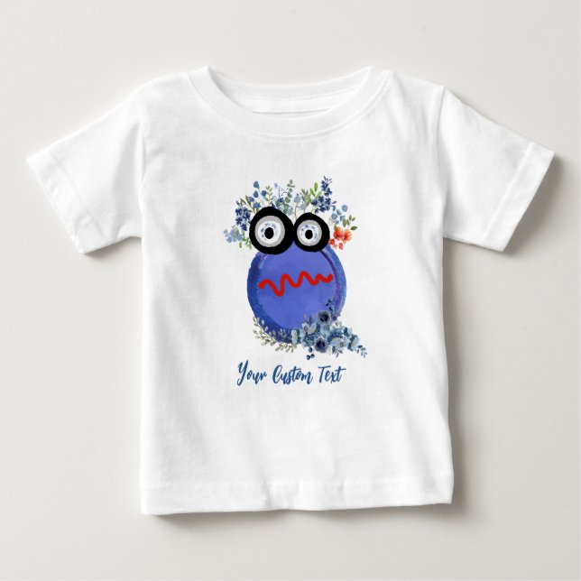 Blue Cute Collection of Little Killers Personalize T Shirt (Framsida)