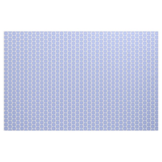 Blue Cuteout Mönster Fabric Tyg (Yard)