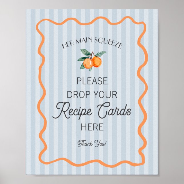 Blue Cutie Main Squeeze Citrus Dela Recept Poster (Framsidan)