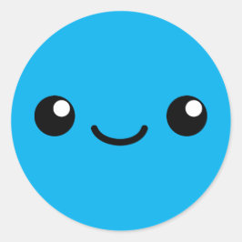 Blue Cutie Runt Klistermärke