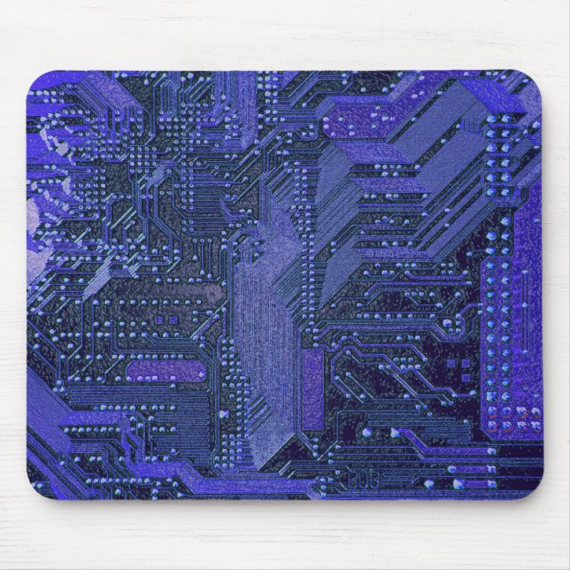 Blue Cyber Circuit Board Tech Electronics Musmatta (Framsidan)
