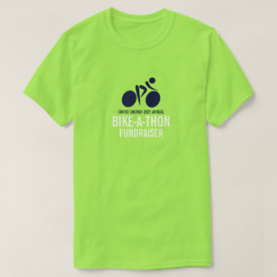 Blue Cycling Logotyp, Charity Bike-a-Thon-händelse T Shirt