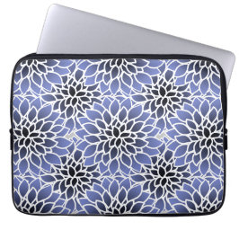 Blue Dahlia Mönster Laptop Fodral