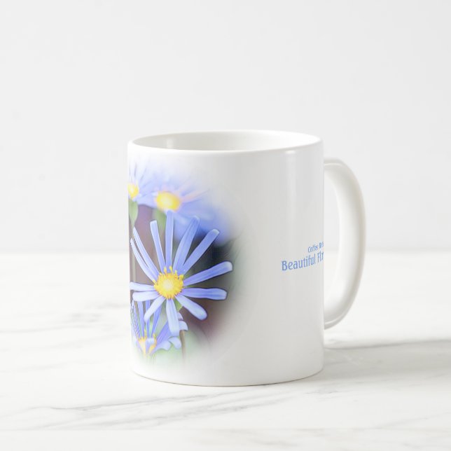 Blue Daisy Kaffemugg (Framsida höger)