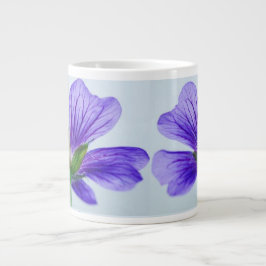 Blue Daisy Kopp Jumbo Mugg