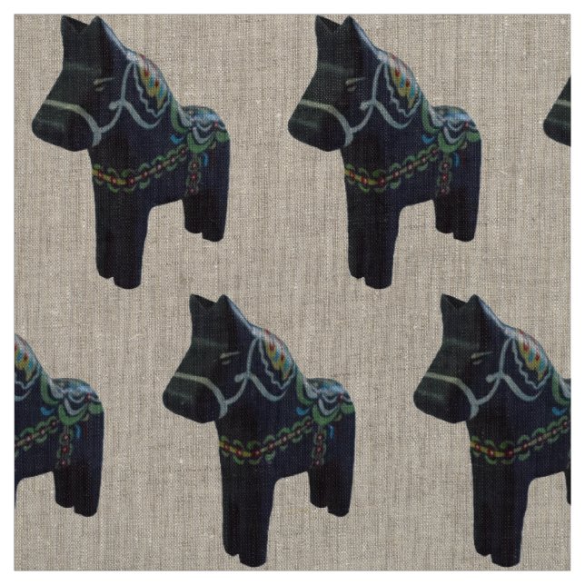 Blue Dala Fabric Tyg (Provkarta)