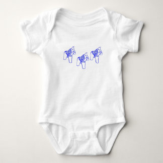 Blue Dala Horse Baby Bodykostym T Shirt