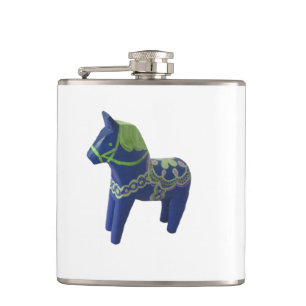 Blue Dala Horse-kolv Fickplunta