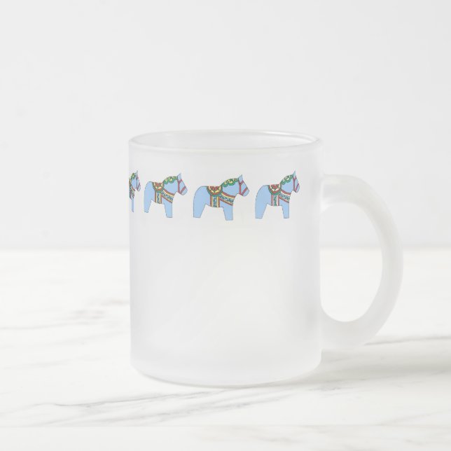 Blue Dala Horse Mugg (Höger)