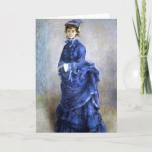 Blue Dam Parisienne Renoir Impressionist Paint Kort