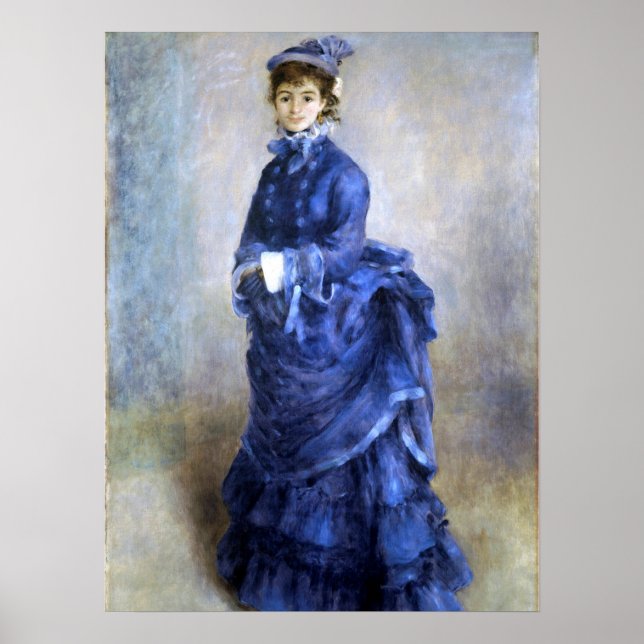 Blue Dam Parisienne Renoir Impressionist Paint Poster (Framsidan)