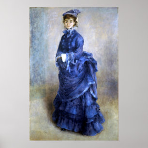 Blue Dam Parisienne Renoir Impressionist Paint Poster