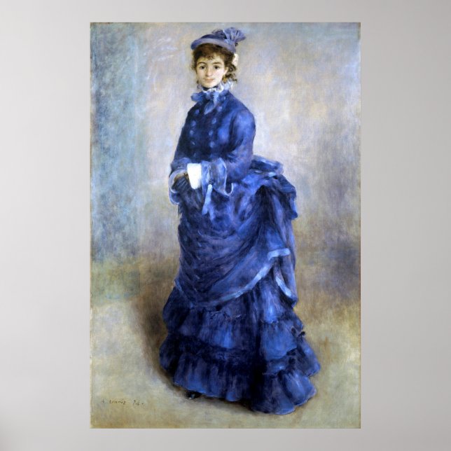 Blue Dam Parisienne Renoir Impressionist Paint Poster (Framsidan)