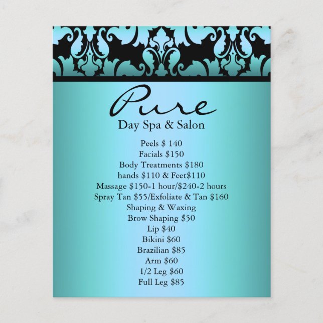 Blue Damask Flyer (Framsidan)