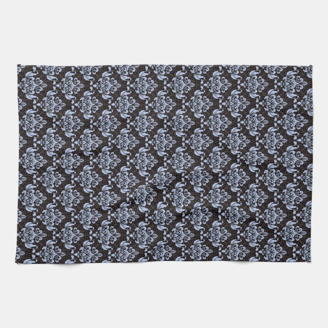 Blue Damask Kitchen Towel Kökshandduk (Horisontell)