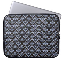 Blue Damask Laptop Fodral