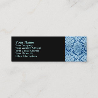 BLUE DAMASK MINI VISITKORT