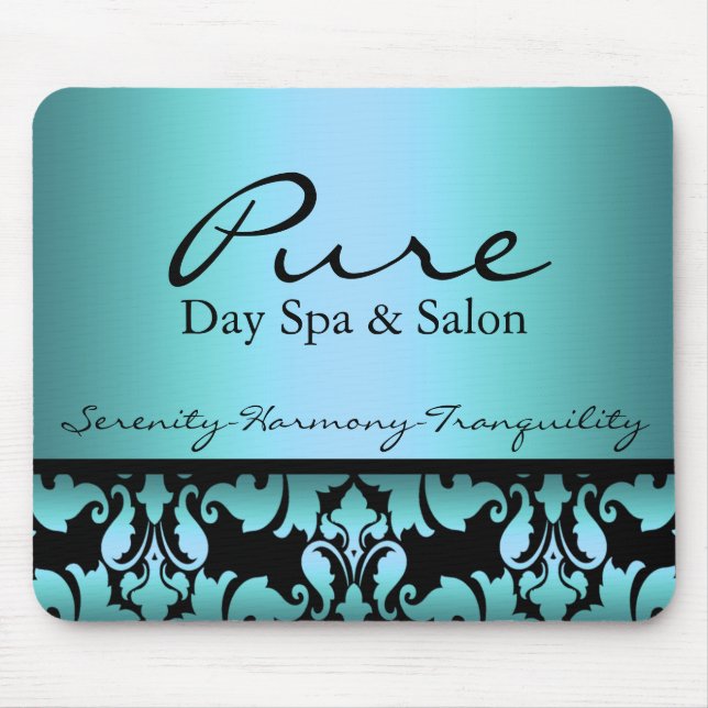 Blue Damask Mousepad Musmatta (Framsidan)