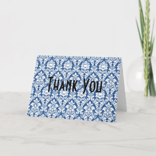 Blue Damask Tack Kort
