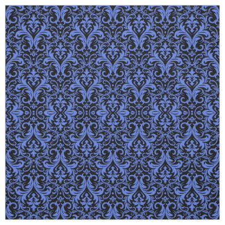 Blue Damask Tyg