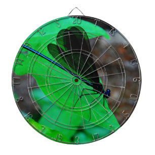 Blue Damselfly på grönten löv. Piltavla