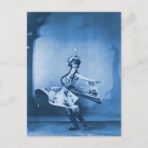 Blue Dancer Digital Art Vykort