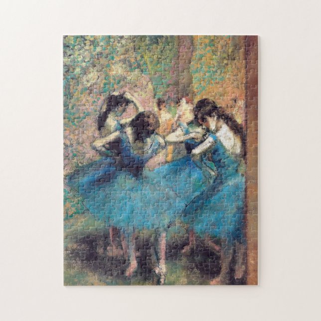 Blue Dancers by Edward Degas Pussel (Vertikal)