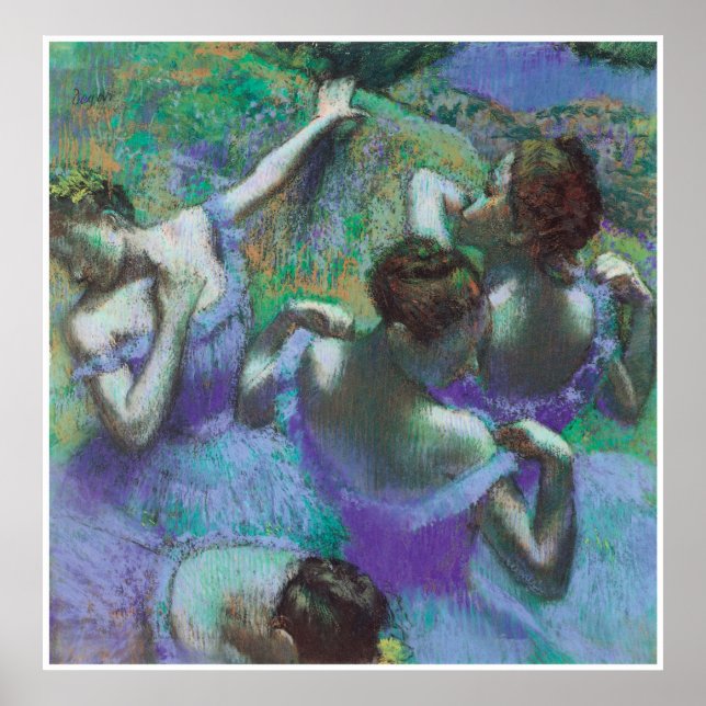 Blue Dancers, c. 1898, Edgar Degas Poster (Framsidan)