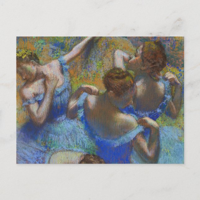 Blue Dancers Edgar Degas Vykort (Framsida)