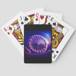 Blue Dandelion Fractal Casinokort