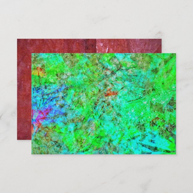 Blue darkness abstract invitation,Abstract blue In Inbjudningar (Fram/baksida)