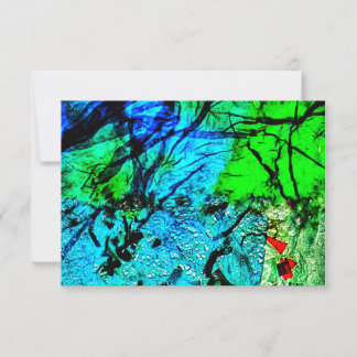 Blue darkness abstract invitation,Abstract blue In Inbjudningar