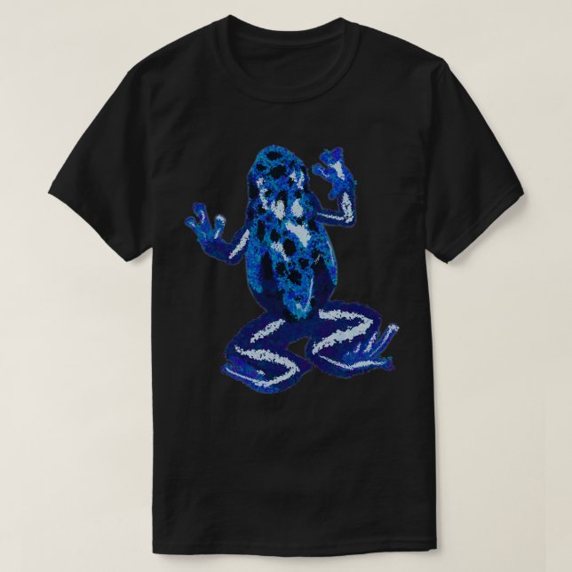 Blue Dart Frog T Shirt (Design framsida)