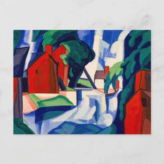 Blue Day, 1930 av Oscar Bluemner Vykort (Framsida)