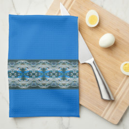 Blue Decorative Designer Mönster Kökshandduk