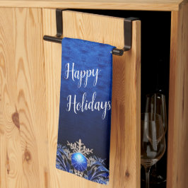 Blue Decorative Helgdag Kitchen Towel Kökshandduk