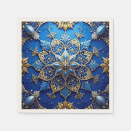 Blue Decorative Holiday Napkin Pappersservett
