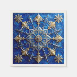 Blue Decorative Holiday Napkin Pappersservett