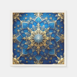 Blue Decorative Holiday Napkin Pappersservett