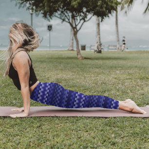 Blue Deep Lila Trippy Rand Coola Psychedelic Leggings