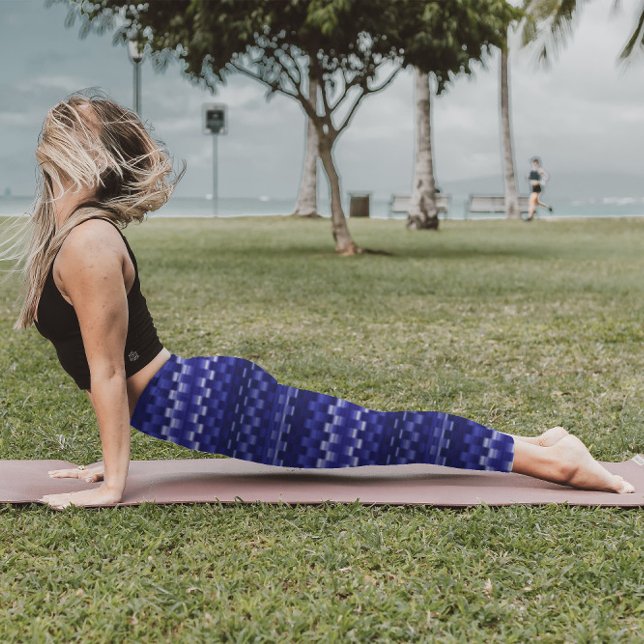 Blue Deep Lila Trippy Rand Coola Psychedelic Leggings (Skapare uppladdad)